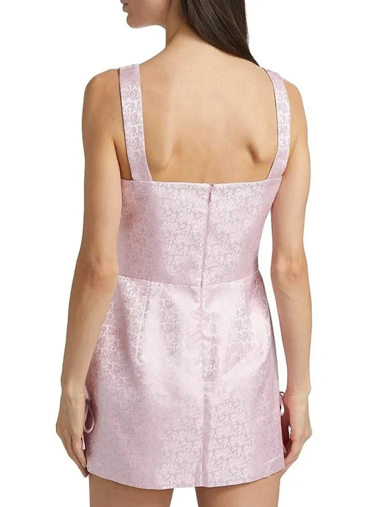 NWT Amanda Uprichard Avelina Floral Brocade Skort Romper in Lotus - Size Small - Picture 8 of 16